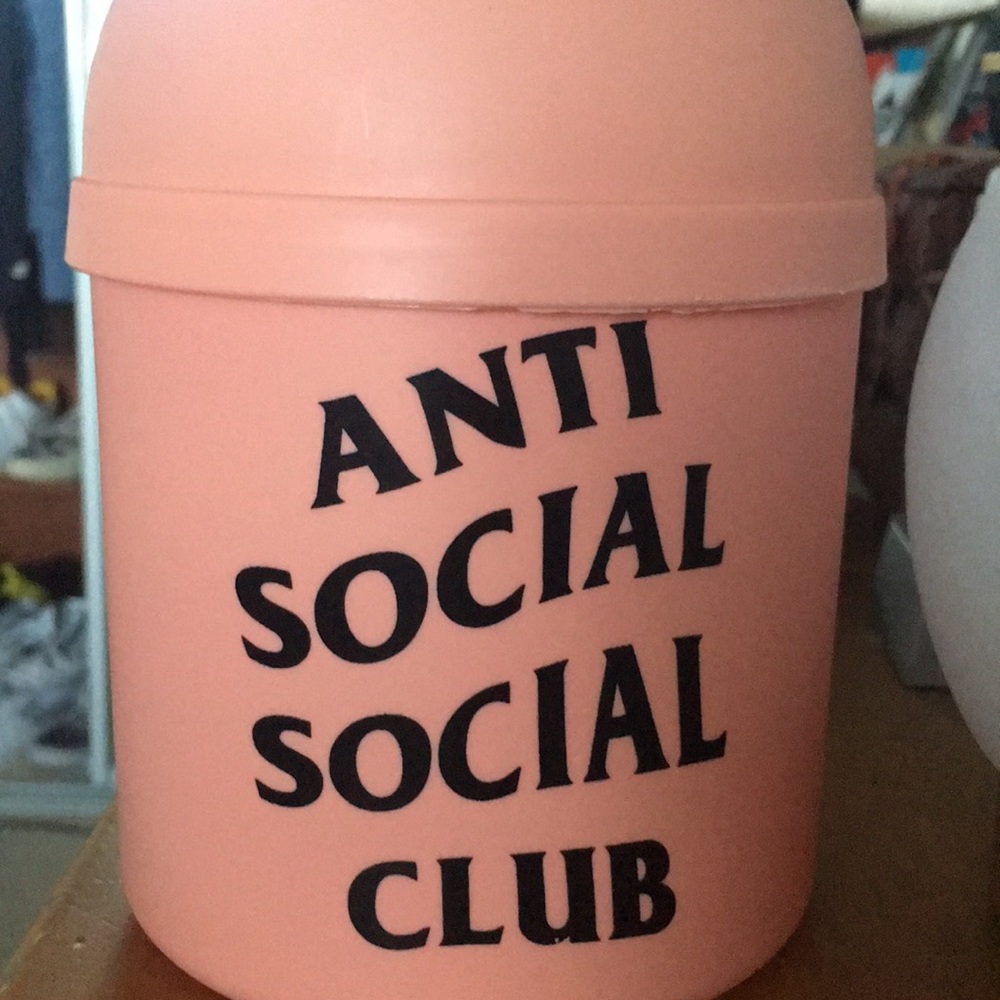 Anti Social Social Club Pink Trash Can